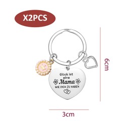 YSDYY 2 Pieces Gift Keychains, Gift For Aunt, Best Aunt Keychain In The World, Thank You Gift Keychain, Stainless Steel Keychain