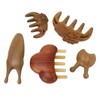 Meridian Massage Tool Kit Wood 3pcs Meridian Comb 2pcs Nose
