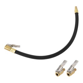 TUCKBOLD for Car Tire Inflator Extension Tube 0.305inx32TPI Durable Air Pump Extend Hose Adapter Tire Valve Black 1 Set 14.17inch 12.6mm OD Undeflatable