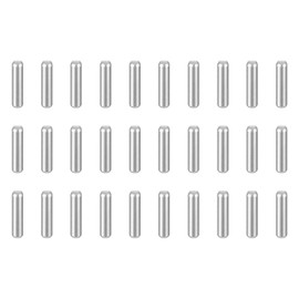 sourcing map 100pcs Dowel Pins M1.5(1.5mm) x 6mm 304 Stainless Steel Cylindrical Shelf Support Peg Pin Rod Fasten Elements for Metal Devices Wood Furniture DIY Installation, Silver
