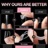 AILLSA Puntas de uñas postizas de ataúd medianas - Puntas