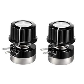 2 Pieces RV24YN20S B503 50K Ohm Variable Resistors Single Turn Rotary Carbon Film Potentiometer w Knob