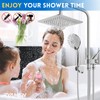 Ryamen 8" Dual Shower Head Combo, High Pressure Rainfall Shower