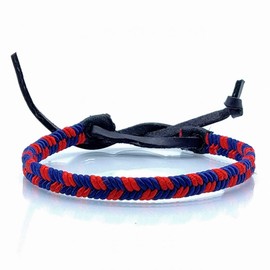 BDM Unisex Braided Barcelona Football Bracelet for Men or Women Fans Teams, Braided yarn