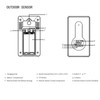 Weather Stations Wireless Indoor Outdoor Color Display Black 3 Channels