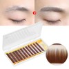Mixed Dark Brown False Eyebrow Extension Fake Eyebrow Enlargement Single