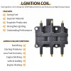 CNPAPC 6X Spark Plugs + Wire & Ignition Coil For