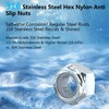 1/4-20 Nylon Insert Lock Nuts Marine Grade 316 Stainless Steel