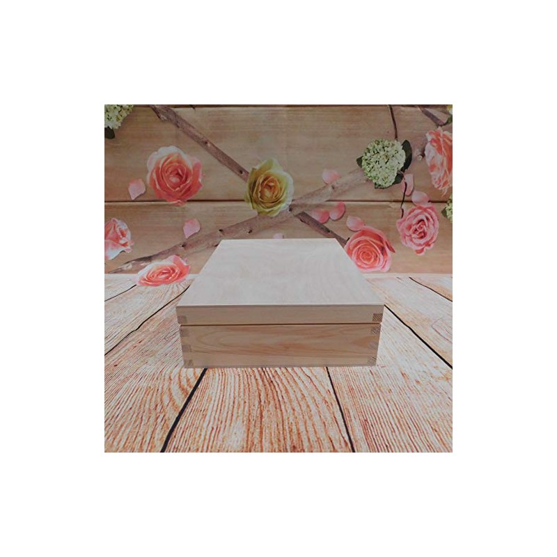 Plain Wooden Tea Bag Box with 12 compartments, Unpainted Case