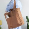 Fluf Organic Cotton Box Tote Bag, Nutmeg