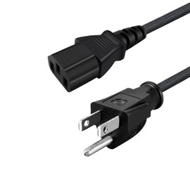 3 Prong AC Power Cord Replacment for Fender G-Dec Junior 64 Custom Princeton Reverb Mustang III V.2 LT25 GTX100 LT40S GTX50 Super-Champ X2 Amplifier 8Ft C13 Cable