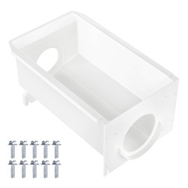Upgraded W10850492 Refrigerator Ice Bucket Compatible with Whirlpool Kenmore Maytag Amana Ice Maker Replacement Parts W10670844 Ice Container Bin WRS321SDHB00 WRS322FDAM04 WRS321SDHZ05 WRS321SDHZ08