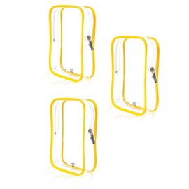 3 Packing Cubes Quart Size Travel Bag TSA Approved Toiletry Bag, Airplane Essentials for Flying, Long Flight European International Must Haves for Women Men Toiletries Liquids Small Clear Pouch