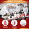 Zubebe 24 Set 32 oz Chinese Take out Box, Bamboo