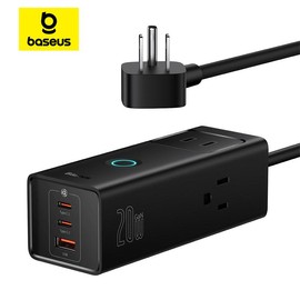 Baseus PowerCombo PowerStrip 3AC+1U+2C 20W Lite with 1.5m power cord US Plug powercord chargers