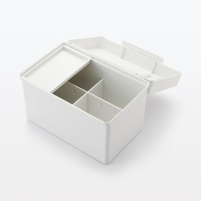 無印良品 ポリプロピレン 救急箱 ホワイトグレー KG0WYA4S