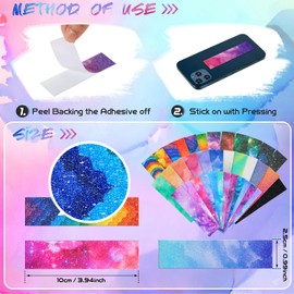 Gersoniel 36 Pieces Anxiety Sensory Stickers Cute Fidget Textured Strips Toys Anti Stress Tactile Rough Sensory Calm Textured Strips Adhesives Anxiety Relief for Adults Teens Desk (Mixed Style)