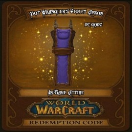 World of Warcraft - Wranglers Violet Apron ✨️ Transmog Exclusive ✨️ Mountain Dew