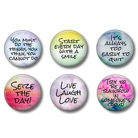 Cute Locker Magnets For Teens - Inspirational Motivational Quotes - Fun School Supplies - Whiteboard Office or Fridge - Funny Magnet Gift Set (Inspirational)