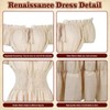 IDEWEI 7 Pcs Renaissance Costume Women-3 Minute Quick Ren Faire