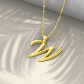 Initial Necklaces 26 Capital Letter Necklaces S925 Sterling Silver Letter Pendant Initial Necklaces for Women -W-Y