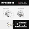 Kwikset Tylo Interior Privacy Door Knob with Lock, Door Handle