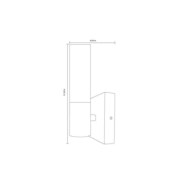 allen + roth Dunwynn 1-Light Nickel Modern/Contemporary Vanity Light