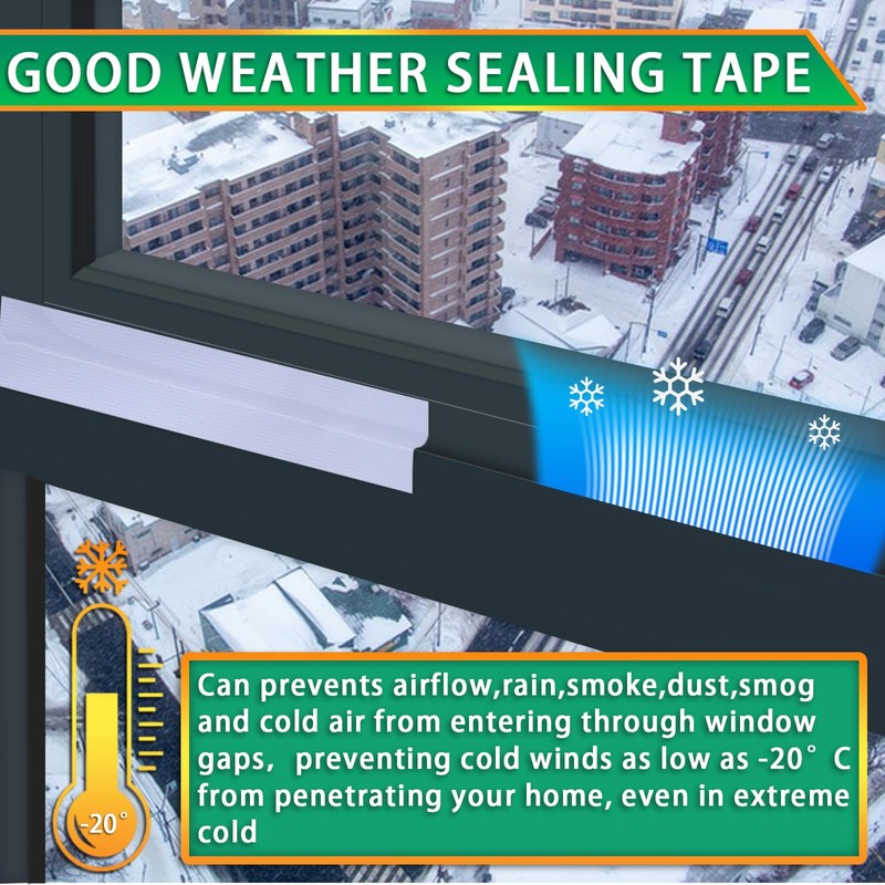 White Weather Sealing Film - Window AC Seal, Air Conditioner