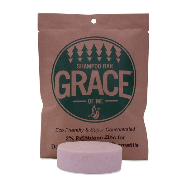 2% Pyrithione Zinc Shampoo Bar with Shea Butter by Grace of Me (4 Oz) (Sweet Vanilla & Cinnamon)
