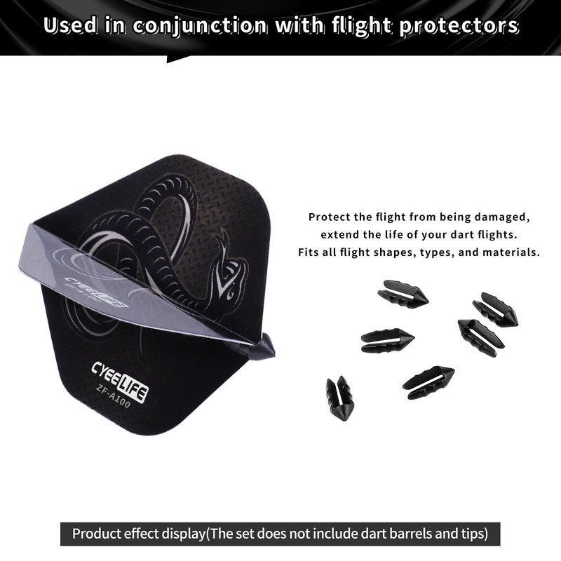 CyeeLife Dart Flights, 30 Sets 90 Pieces PET Standard Dart