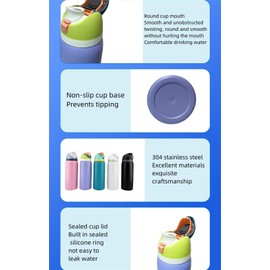 Besot 32 oz Insulated Stainless Steel Water Bottle with Straw for Outdoor Sports and Travel, BPA-Free, Leak-Proof, Car Bottles.. (Purple)