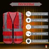 Red work vest mesh