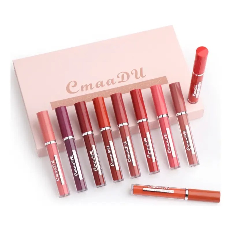 Juego De 10 Cajas De Pintalabios Y Brillos De Labios