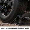 Rubber Wheel Chocks for RV Trailer Upgraded Deformable Design 2