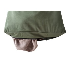 GORISEN Cesto portabiancheria da appendere alla porta, con ganci, verde militare, 65 litri