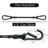 LOOGI Bungee Cords with Carabiner, 4 Set 30 cm (30cm
