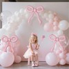 3 Pcs 25 Inch Matte Dusty Pink Bow Balloons Pastel