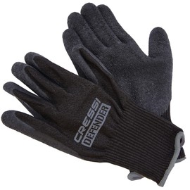 Cressi Defender Gloves Black 2 mm - Protective Gloves for Dynema / HPPE Dives, Black