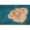Beautifully Detailed! Kaua'i 3D Wood Map