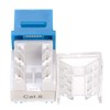 SATMAXIMUM Cat6 Keystone Ethernet Wall Jack Punch Down UTP 45-Degree