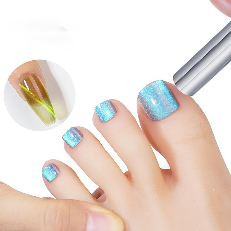 SILPECWEE 3Pcs Cat Eye Magnet for Nails Gel Nail Polish
