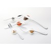 Takakuwa Metal 407118 Pasta Fork and Fork Rest Set
