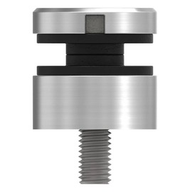 STEINBACHER© Stainless steel glass dot holder, diameter 30 mm, connection: flat, V2A