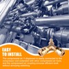 Compressed Air Distributor, 2-Way, Compressed Air Switch with Male Thread,