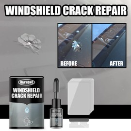 Windshield Crack Repair Kit, 2 Bottles Nano Glass Crack Repair Liquid, Car Window Cracks Gone Glass Repair Fluid, Quick Windshield Repair for Chips and Cracks