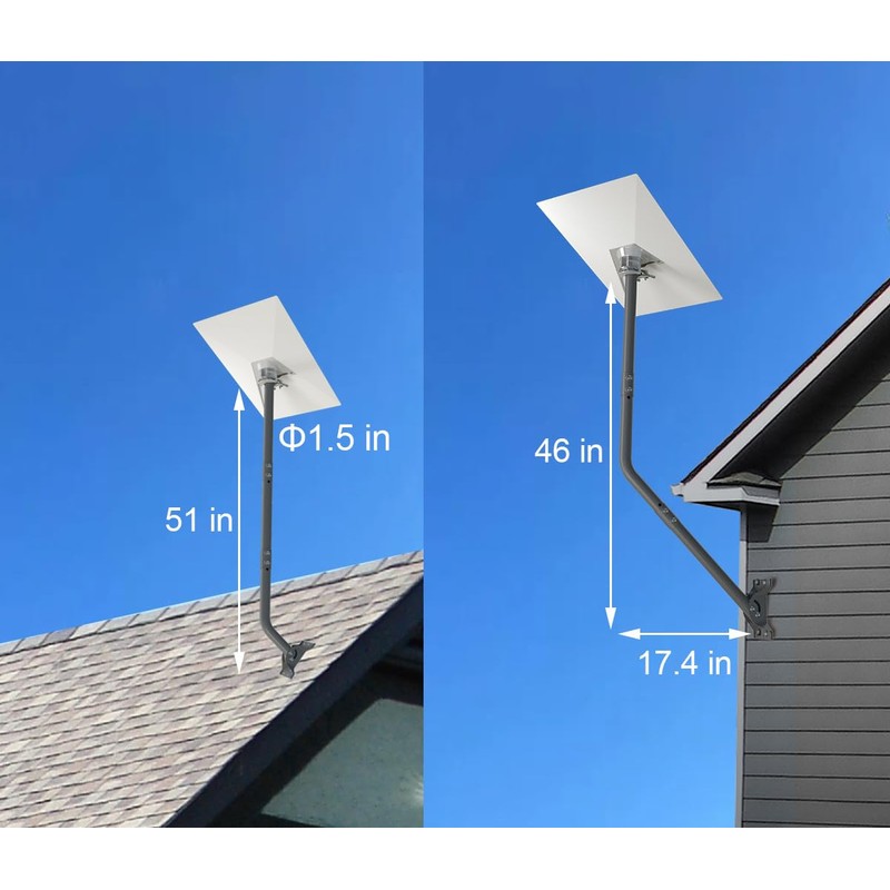 CEKAY Starlink Mounting Kit – Sturdy Pole Mount with Adapter