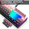 Snpurdiri 60% Wired Gaming Keyboard, 61 Keys RGB Backlit Ultra-Compact