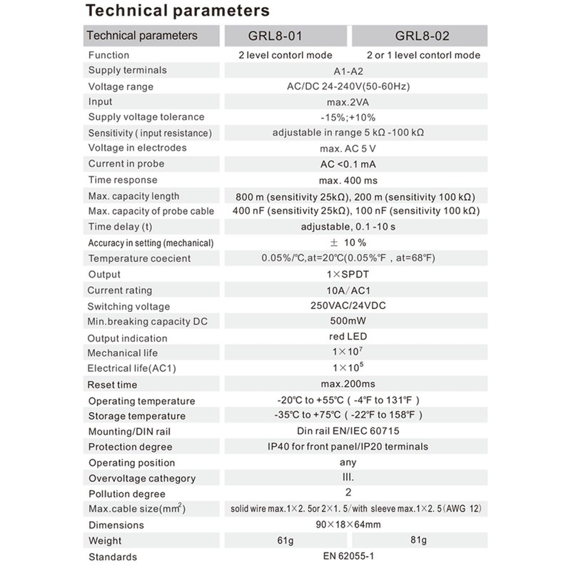 GAEYAELE Liquid Timer Control Relay Electronic Liquid Level Controller 10A