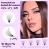 Bodermincer 200pcs 20D Premade Volume Fans Eye Lashes Extensions Thickness