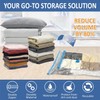 Vacuum Storage Bags for Clothes Blankets,and Comfortersg 7-Piece set (2S+2M+2